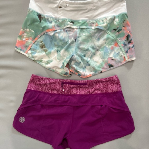 Lululemon Speed Up Shorts Bundle small medium Size 6 - Picture 7 of 8